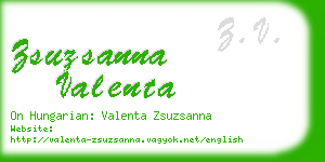 zsuzsanna valenta business card